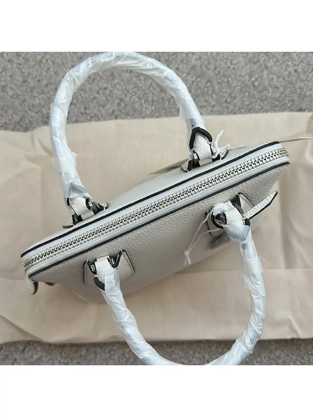 Tory Burch Mini Swing Satchel Leather Bag NWT White